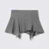 Asymmetric Sequin Mini Skirt – Grey – Rhinestones Asymmetric Sequin Mini Skirt – Grey – Rhinestones