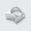 Asymmetric Stainless Steel Ring – Silver Asymmetric Stainless Steel Ring – Silver
