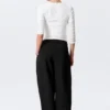 Asymmetric Wide Leg Suiting Trousers – Black Asymmetric Wide Leg Suiting Trousers – Black