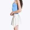 Asymmetric Wrap Mini Skirt – Off-White Asymmetric Wrap Mini Skirt – Off-White