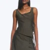 Asymmetric Wrap Strap Top – Dark Mole Asymmetric Wrap Strap Top – Dark Mole