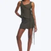 Asymmetric Wrap Strap Top – Dark Mole Asymmetric Wrap Strap Top – Dark Mole
