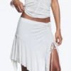 Asymmetrical Midi Skirt – Light Grey Melange Asymmetrical Midi Skirt – Light Grey Melange