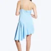 Asymmetrical Satin Dress – Light Blue Asymmetrical Satin Dress – Light Blue