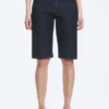 Atom Low Rise Regular Knee-Length Denim Shorts – Blue Rinse – Dark Blue Atom Low Rise Regular Knee-Length Denim Shorts – Blue Rinse – Dark Blue