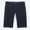 Atom Low Rise Regular Knee-Length Denim Shorts – Blue Rinse – Dark Blue Atom Low Rise Regular Knee-Length Denim Shorts – Blue Rinse – Dark Blue