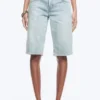 Atom Low Rise Regular Knee-Length Denim Shorts – Dream Blue – Light Blue Atom Low Rise Regular Knee-Length Denim Shorts – Dream Blue – Light Blue