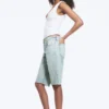 Atom Low Rise Regular Knee-Length Denim Shorts – Dream Blue – Light Blue Atom Low Rise Regular Knee-Length Denim Shorts – Dream Blue – Light Blue