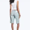 Atom Low Rise Regular Knee-Length Denim Shorts – Dream Blue – Light Blue Atom Low Rise Regular Knee-Length Denim Shorts – Dream Blue – Light Blue