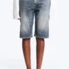 Atom Low Rise Regular Knee-Length Denim Shorts – Redondo Blue – Medium Blue Atom Low Rise Regular Knee-Length Denim Shorts – Redondo Blue – Medium Blue