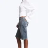 Atom Low Rise Regular Knee-Length Denim Shorts – Redondo Blue – Medium Blue Atom Low Rise Regular Knee-Length Denim Shorts – Redondo Blue – Medium Blue