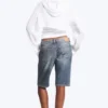 Atom Low Rise Regular Knee-Length Denim Shorts – Redondo Blue – Medium Blue Atom Low Rise Regular Knee-Length Denim Shorts – Redondo Blue – Medium Blue