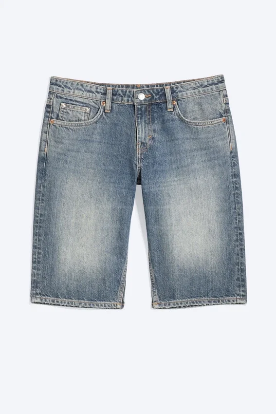 Atom Low Rise Regular Knee-Length Denim Shorts – Redondo Blue – Medium Blue Atom Low Rise Regular Knee-Length Denim Shorts – Redondo Blue – Medium Blue