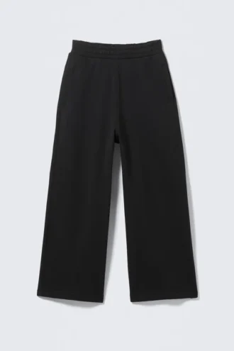 Baggy Dropped Crotch Skater Sweatpants – Black