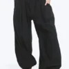 Balloon Cotton Trouser – Black Balloon Cotton Trouser – Black