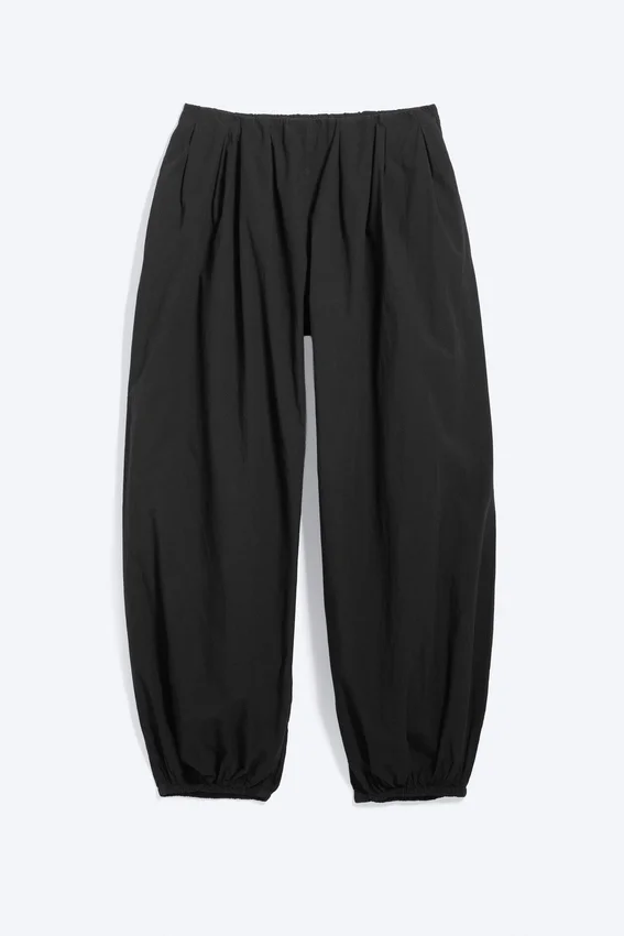 Balloon Cotton Trouser – Black Balloon Cotton Trouser – Black