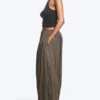 Balloon Cotton Trouser – Dark Mole Balloon Cotton Trouser – Dark Mole
