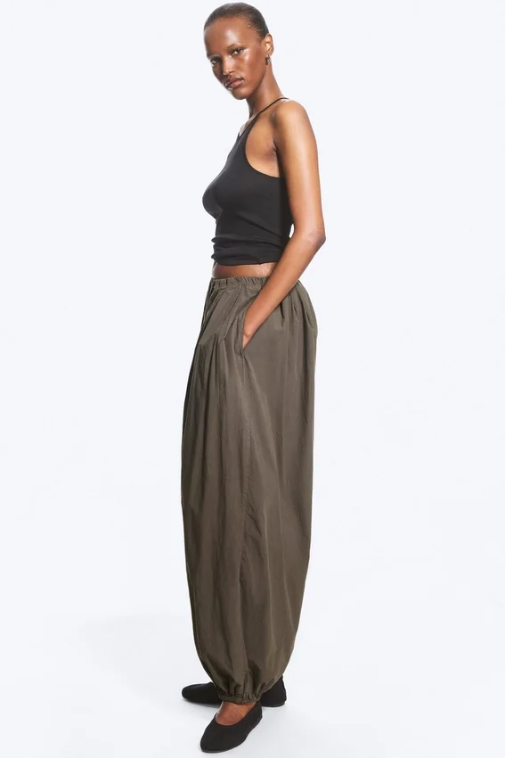 Balloon Cotton Trouser – Dark Mole Balloon Cotton Trouser – Dark Mole