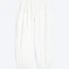 Balloon Cotton Trouser – White Balloon Cotton Trouser – White