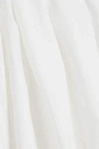 Balloon Cotton Trouser – White
