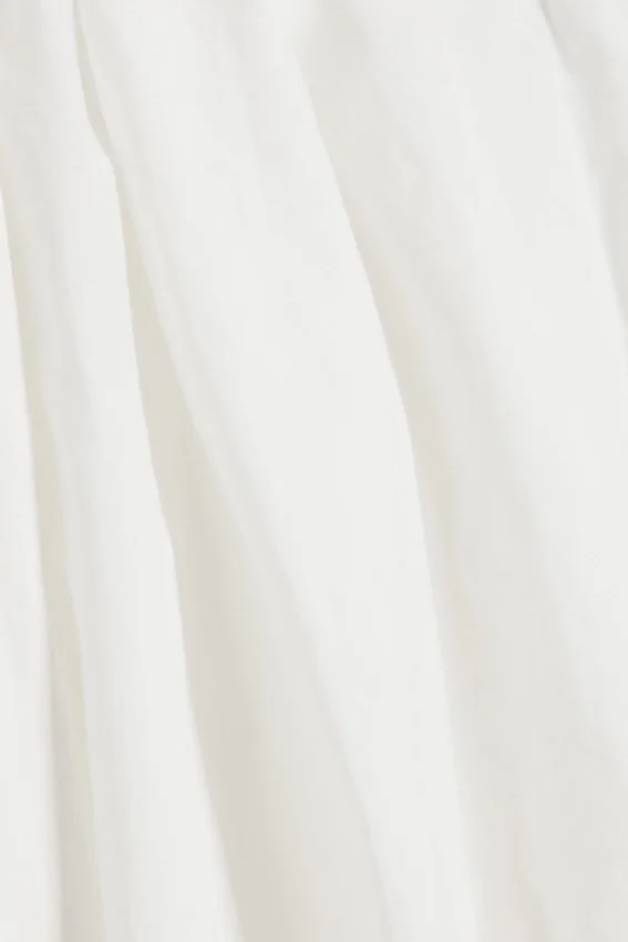 Balloon Cotton Trouser – White Balloon Cotton Trouser – White