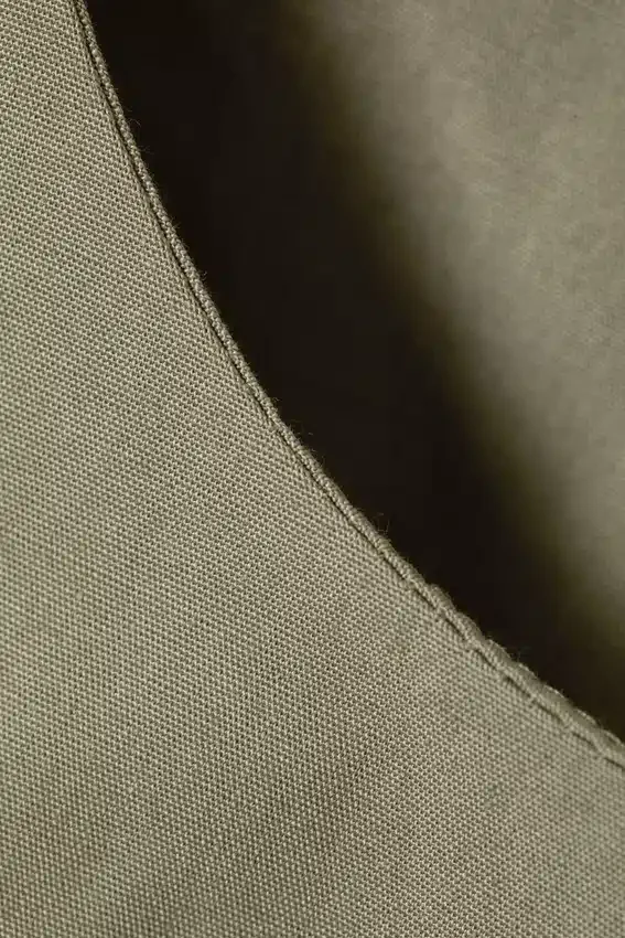 Balloon Hem Sleeveless Poplin Top – Khaki Green Balloon Hem Sleeveless Poplin Top – Khaki Green