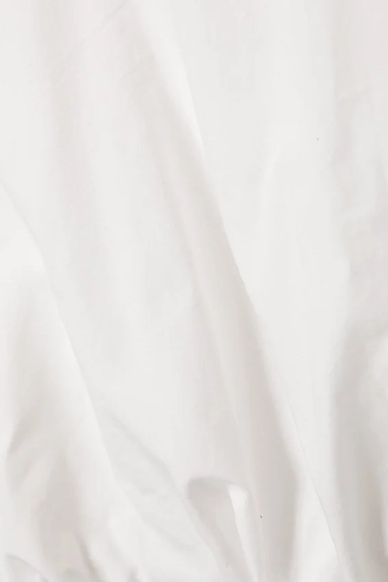 Balloon Hem Sleeveless Poplin Top – White Balloon Hem Sleeveless Poplin Top – White