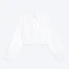 Balloon Sleeve Blouse – Dusty White Balloon Sleeve Blouse – Dusty White