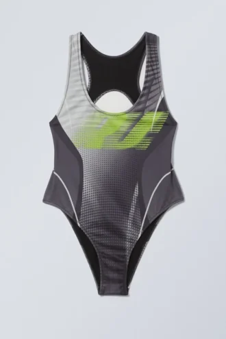 Banks Printed Swimsuit – Black Rush