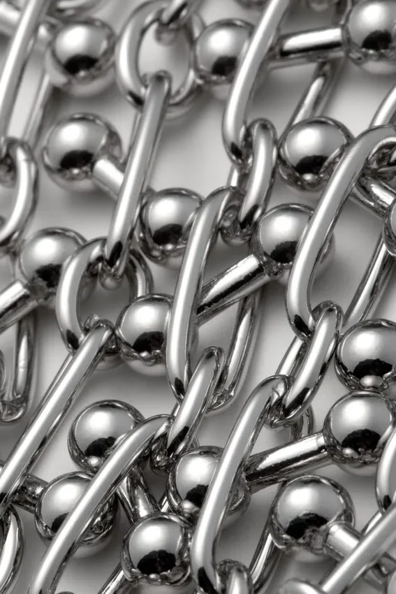 Barbell Chain Necklace – Silver Barbell Chain Necklace – Silver