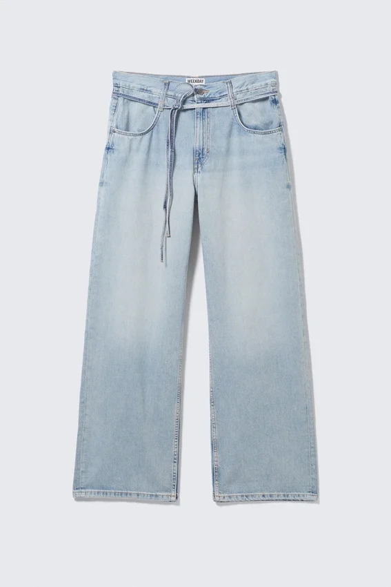 Barrique Mid Rise Loose Wide Jeans – Slab Blue – Light Blue Barrique Mid Rise Loose Wide Jeans – Slab Blue – Light Blue