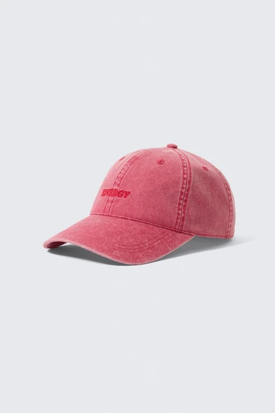 Baseball Cap – Washed Red – Energy Baseball Cap – Washed Red – Energy