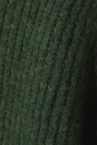 Bea Zip Cardigan – Dark Green