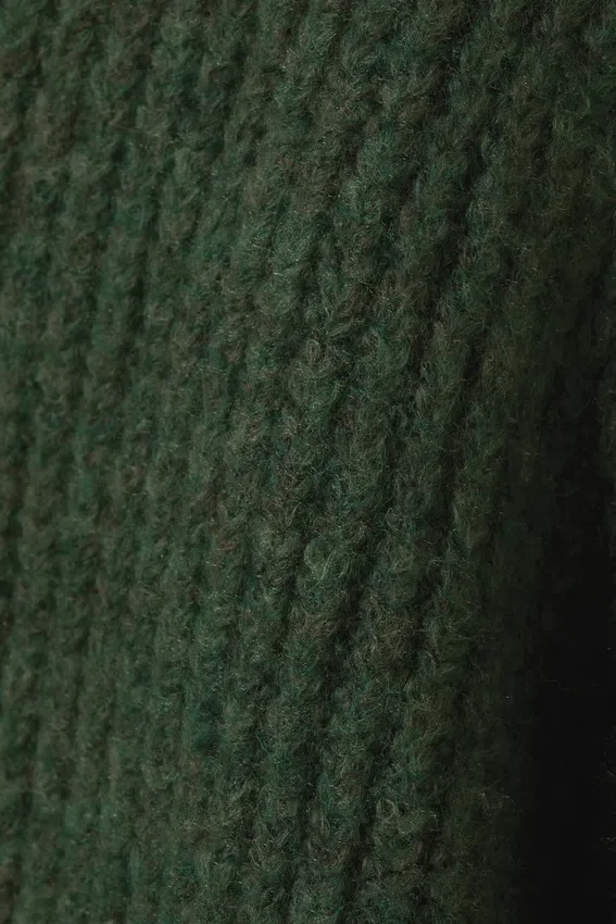 Bea Zip Cardigan – Dark Green Bea Zip Cardigan – Dark Green