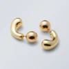 Bean Earrings – Golden Bean Earrings – Golden