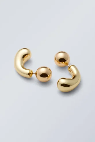 Bean Earrings – Golden