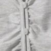 Belle B Ruched V-Neck Cardigan – Light Grey Melange Belle B Ruched V-Neck Cardigan – Light Grey Melange