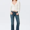 Belle B Ruched V-Neck Cardigan – White Belle B Ruched V-Neck Cardigan – White