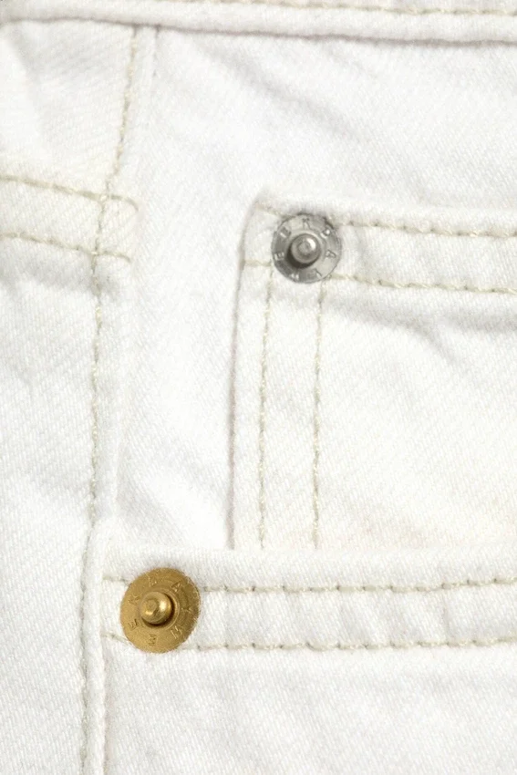 Bite Low Rise Mini Denim Shorts – Dirty White – White Bite Low Rise Mini Denim Shorts – Dirty White – White