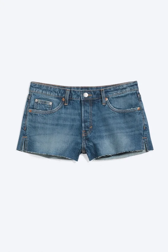 Bite Low Rise Mini Denim Shorts – Radio Blue – Medium Blue Bite Low Rise Mini Denim Shorts – Radio Blue – Medium Blue