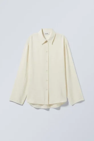 Blend Drapy Seersucker Shirt – Light Mole