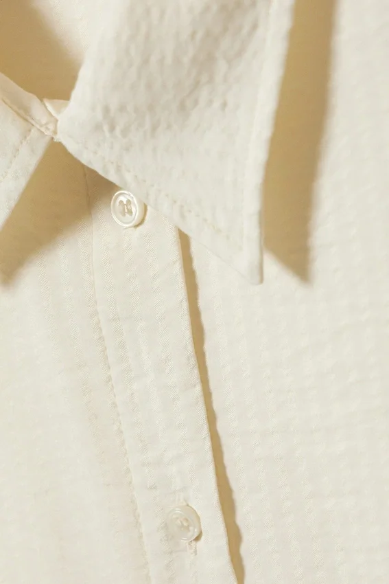 Blend Drapy Seersucker Shirt – Light Mole Blend Drapy Seersucker Shirt – Light Mole