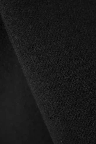 Boatneck Cotton Longsleeve – Black