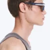 Bold Rectangular Frame Unisex Sunglasses – Dusty Light Grey Bold Rectangular Frame Unisex Sunglasses – Dusty Light Grey
