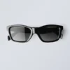 Bold Rectangular Sunglasses – Black – Black Lenses Bold Rectangular Sunglasses – Black – Black Lenses