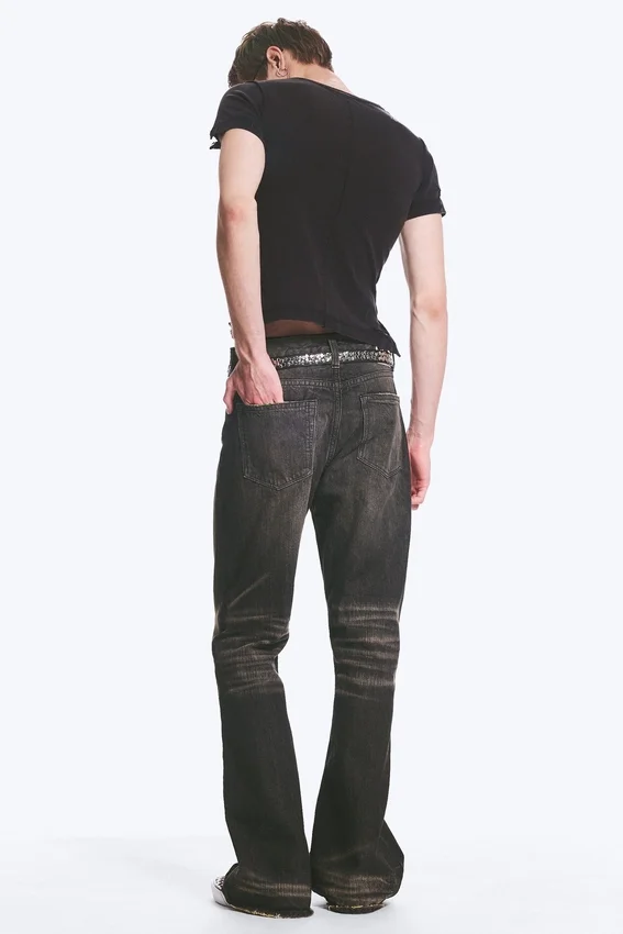 Boo Bootleg Low Rise Regular Bootcut Jeans – Vintage Black – Dark Black | Cheap Monday Gb Boo Bootleg Low Rise Regular Bootcut Jeans – Vintage Black – Dark Black | Cheap Monday Gb