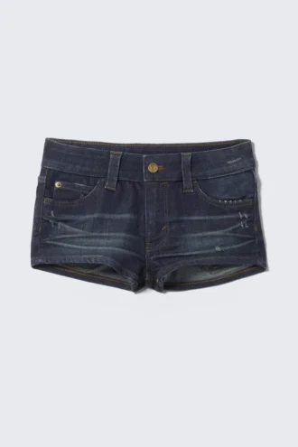 Booty Bei Low Rise Mini Denim Shorts – Dark Blue | Cheap Monday Gb Booty Bei Low Rise Mini Denim Shorts – Dark Blue | Cheap Monday Gb