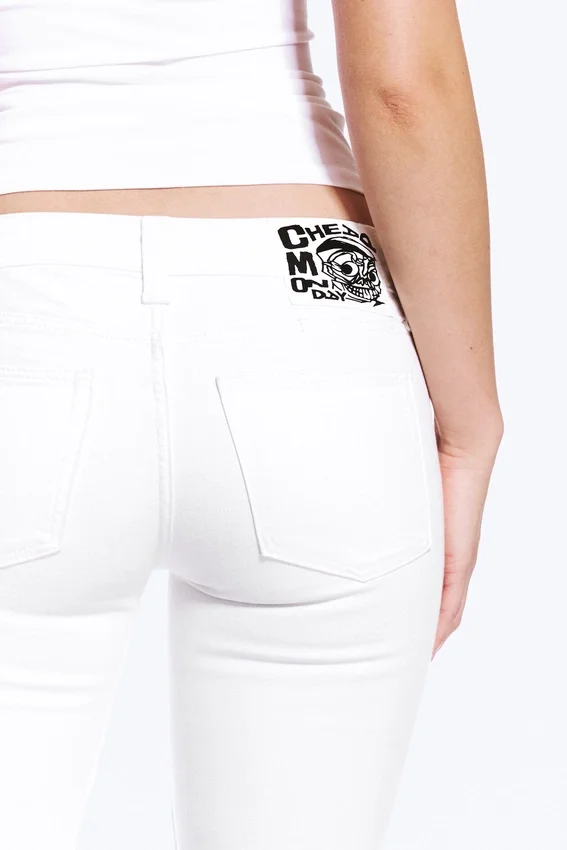 Booty Bei Low Rise Skinny Bootcut Jeans – White | Cheap Monday Gb Booty Bei Low Rise Skinny Bootcut Jeans – White | Cheap Monday Gb