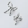 Bow Earrings – Silver Bow Earrings – Silver