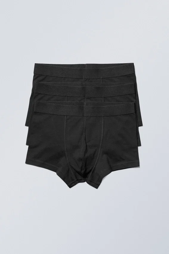 Boxer Trunks 3-Pack – Black Boxer Trunks 3-Pack – Black